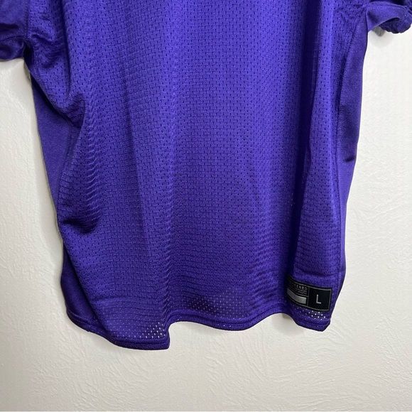 Nike Vapor Varsity Purple V-Neck Short Sleeve Football Practice Jersey Top Sz L - Picture 3 of 13